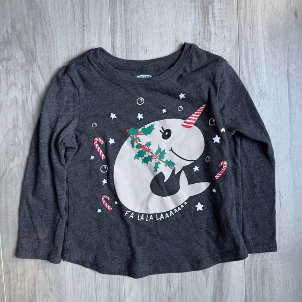 Old Navy Narwhal Christmas Holiday Shirt